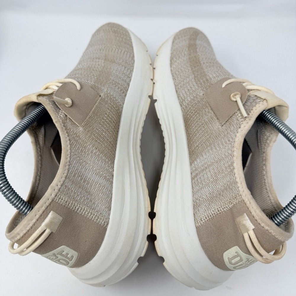 Hey Dude Sirocco Stretch Sox Womens 10 Neutral Beige Knit Slip On Sneakers 40148 - Picture 6 of 10